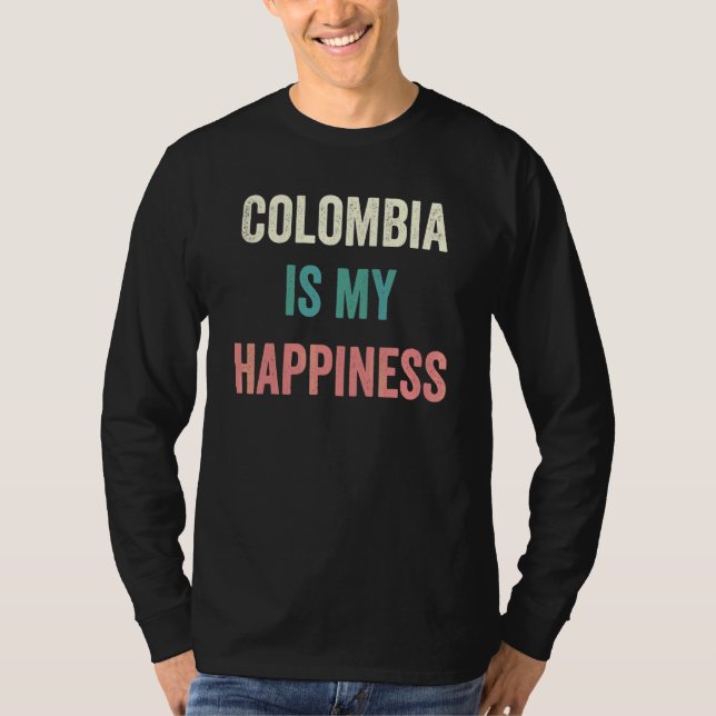 Colombia Är Min Lycka T Shirt (Framsida)