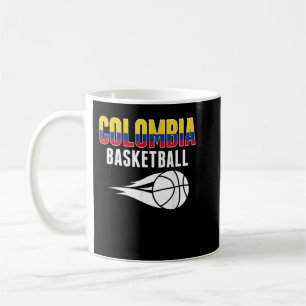 Colombia Basketball Fläkt Jersey Colombia Flagga S Kaffemugg