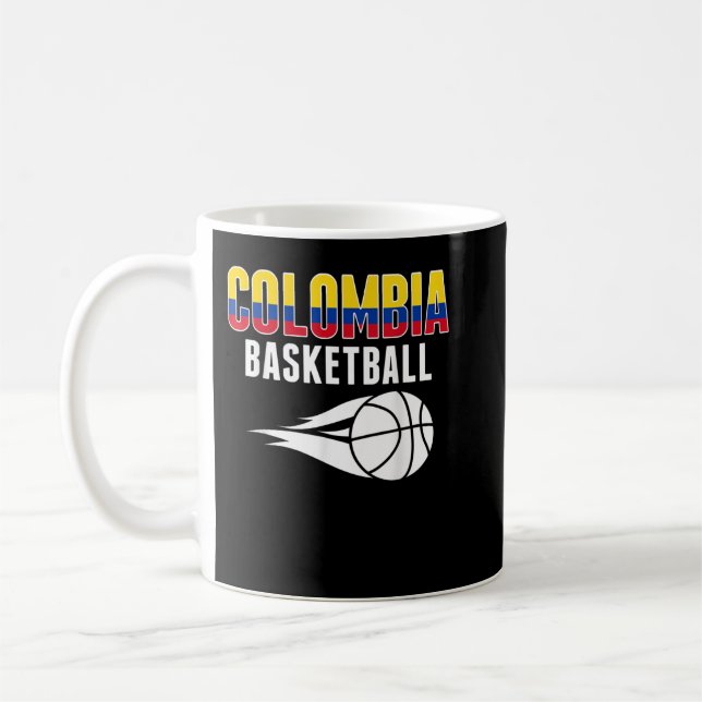Colombia Basketball Fläkt Jersey Colombia Flagga S Kaffemugg (Vänster)