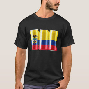 Colombia Beer Flagga i A can - Patriotic Beer kan  T Shirt