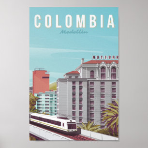 Colombia Berömd Travel Ställe Poster