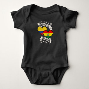 Colombia Bolivia Boliviansk Heart Flaggor Colombia T Shirt