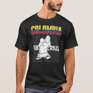 Colombia Bord Tennis Support Colombia Ping Pong Po T Shirt