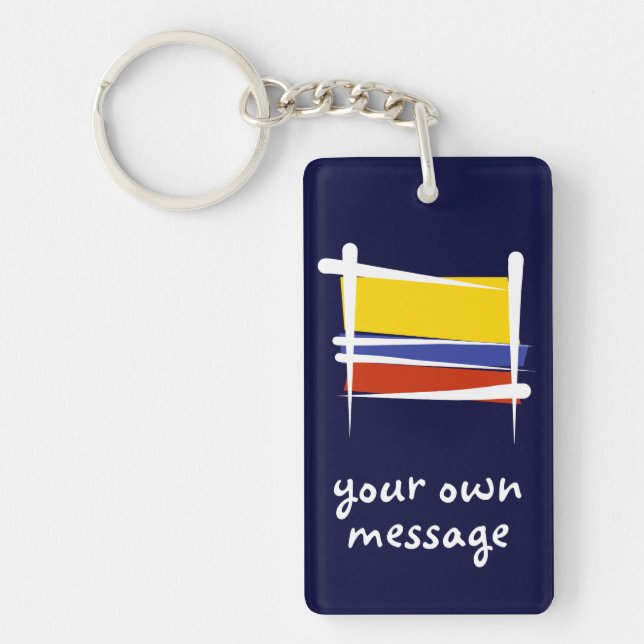 Colombia borstar flagga (Framsidan)