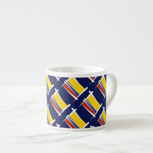 Colombia borstar flagga espressomugg