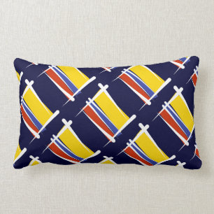 Colombia borstar flagga lumbarkudde
