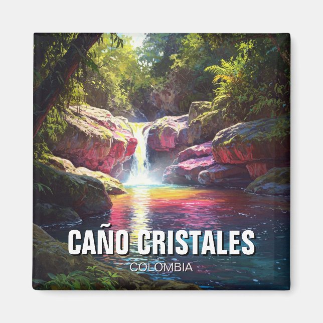 Colombia Cano Cristales Travel Magnet (Framsidan)