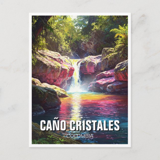 Colombia Cano Cristales Travel Vykort (Framsida)