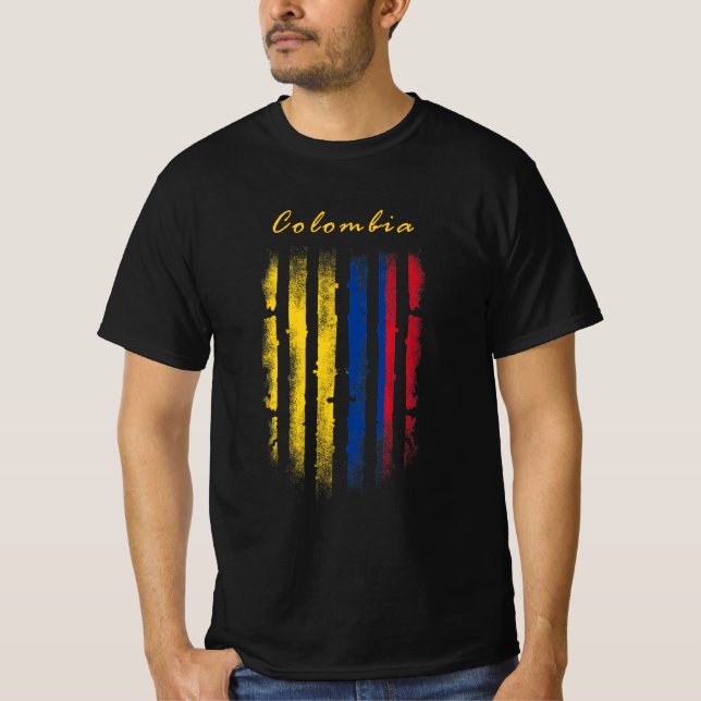 Colombia, Colombia, Colombia, Bogota T Shirt (Framsida)