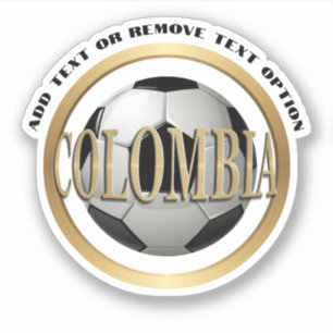 Colombia Colombia Colombian Soccer Ball Klistermärken