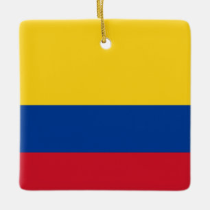 Colombia (Colombia), Flagga Julgransprydnad Keramik