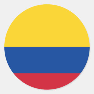 Colombia (Colombia), Flagga Runt Klistermärke