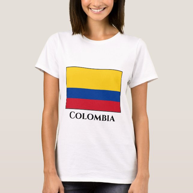 Colombia (Colombia), Flagga T Shirt (Framsida)