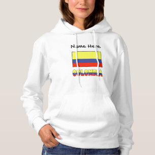 Colombia Colombiansk Flagga Svart Personalisering T Shirt