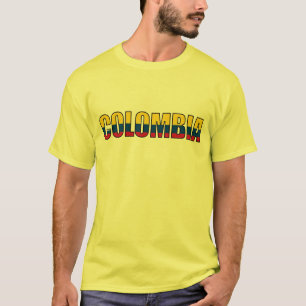Colombia colombiansk flagga t-shirt