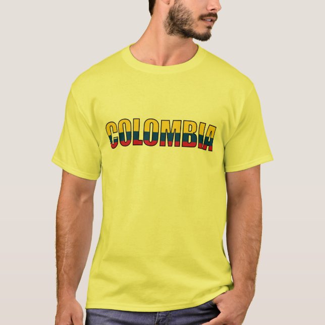 Colombia colombiansk flagga tee (Framsida)