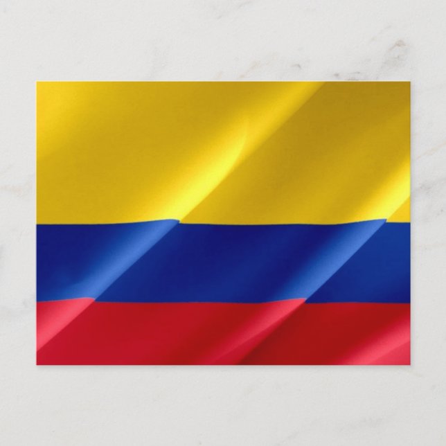 Colombia - Colombianska flagga - Vykort (Framsida)