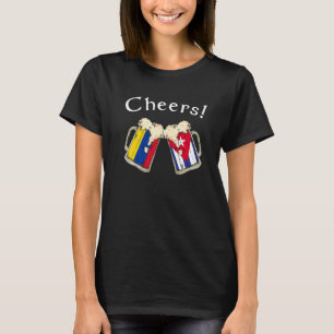 Colombia Cuba Flagga Cheers Beer Grown Patriot Cou T Shirt