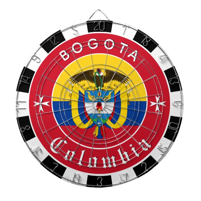 Colombia Dartboard, colombianska Flagga darts / ma Darttavla (Framsidan)