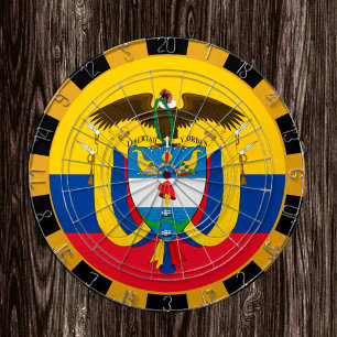 Colombia Dartboard & Flagga darts / match board Darttavla