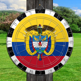 Colombia Dartboard, speltavla, colombiansk Flagga Darttavla