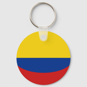 Colombia Fisheye Flagga Keychain Nyckelring