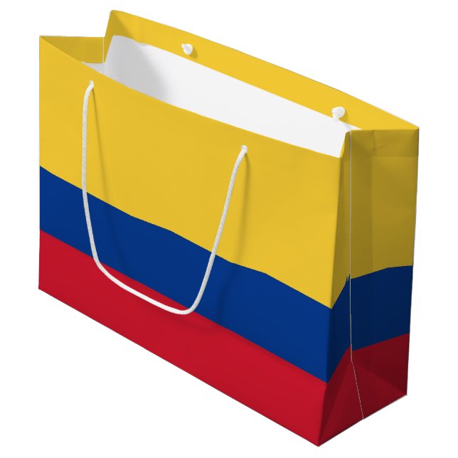 Colombia flagga (Framsidan Vinklad)