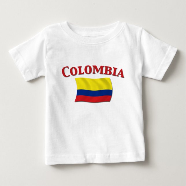 Colombia flagga 3 t shirt (Framsida)