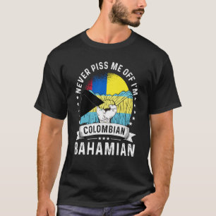 Colombia Flagga Bahamas Grown Humor Citizen Pride T Shirt