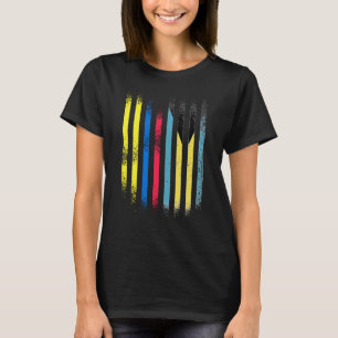 Colombia Flagga Bahamas Grown Land Flaggor Rand T Shirt