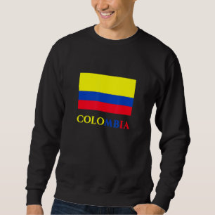 Colombia Flagga Bandera Colombia ana Land colombia Lång Ärmad Tröja