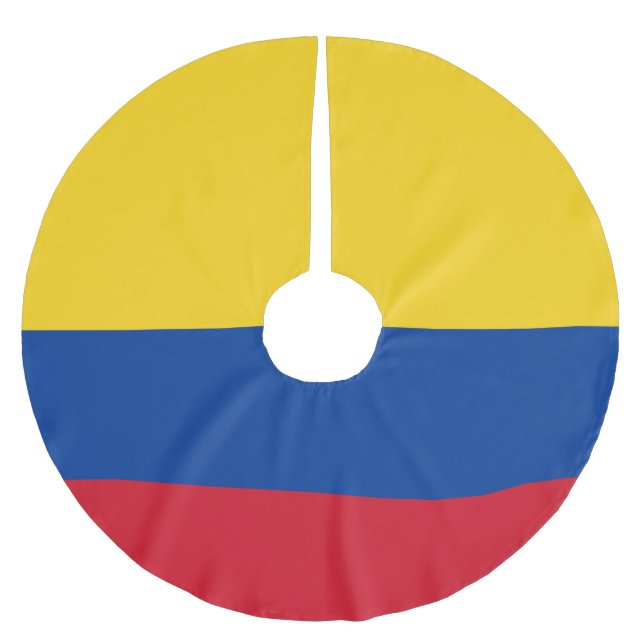Colombia flagga - Bandera De Colombia Julgransmatta Borstad Polyester (Framsidan)