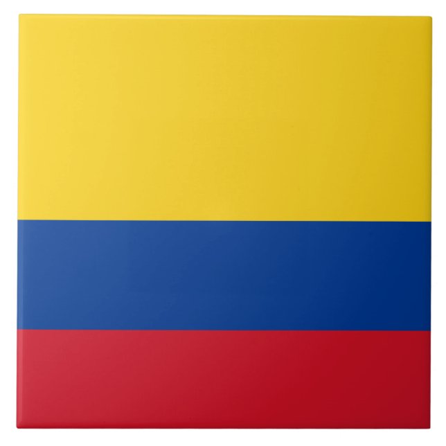 Colombia flagga - Bandera De Colombia Kakelplatta (Framsidan)