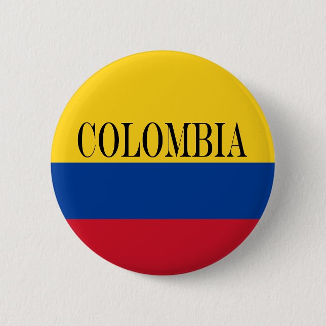 Colombia flagga - Bandera De Colombia Knapp (Framsida)