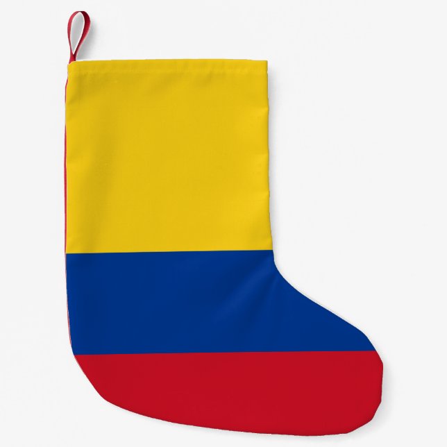Colombia flagga - Bandera De Colombia Liten Julstrumpa (Framsidan)