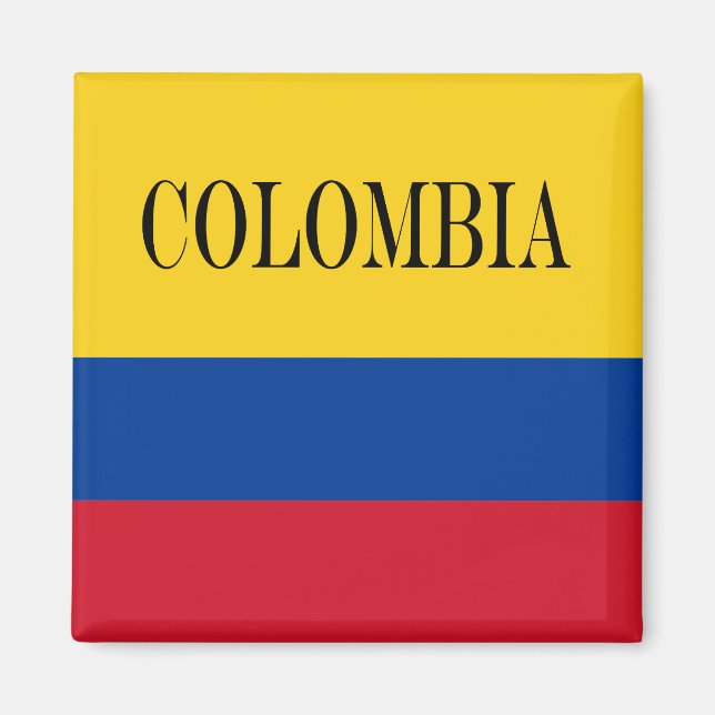Colombia flagga - Bandera De Colombia Magnet (Framsidan)