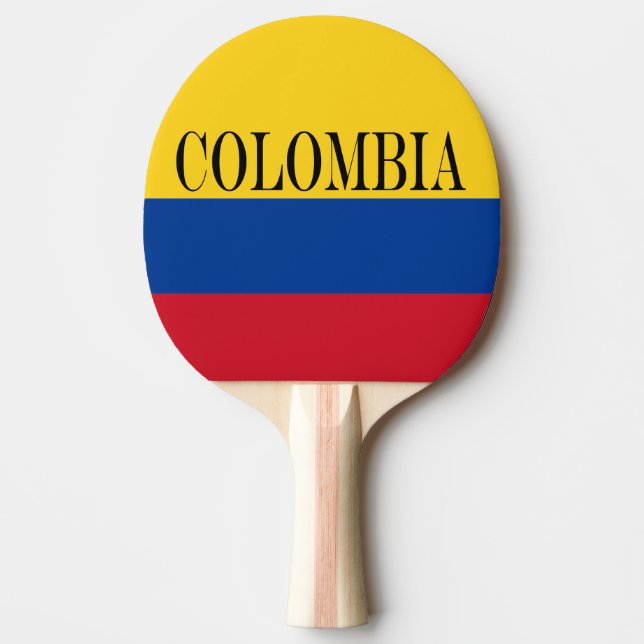 Colombia flagga - Bandera De Colombia Pingisracket (Framsidan)