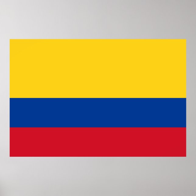 Colombia flagga - Bandera De Colombia Poster (Framsidan)