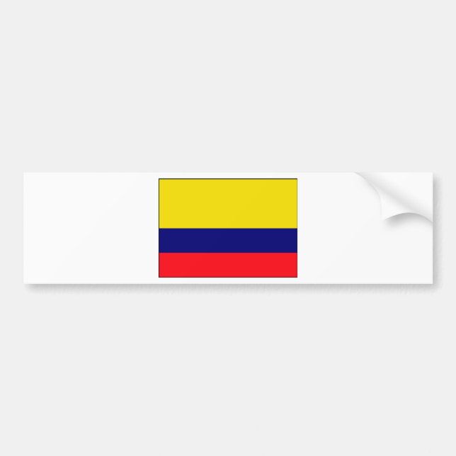 Colombia flagga bildekal (Framsidan)