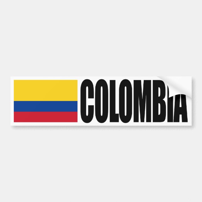 Colombia Flagga Bildekal (Framsidan)