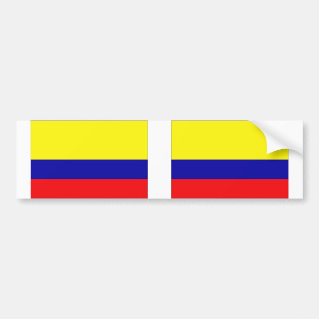Colombia flagga bildekal (Framsidan)