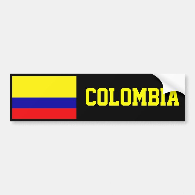 Colombia flagga bildekal (Framsidan)