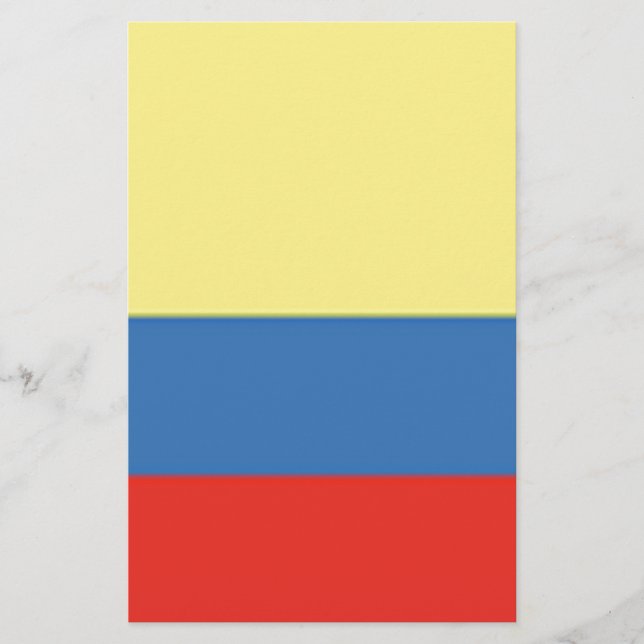 Colombia Flagga Brevpapper (Framsida)