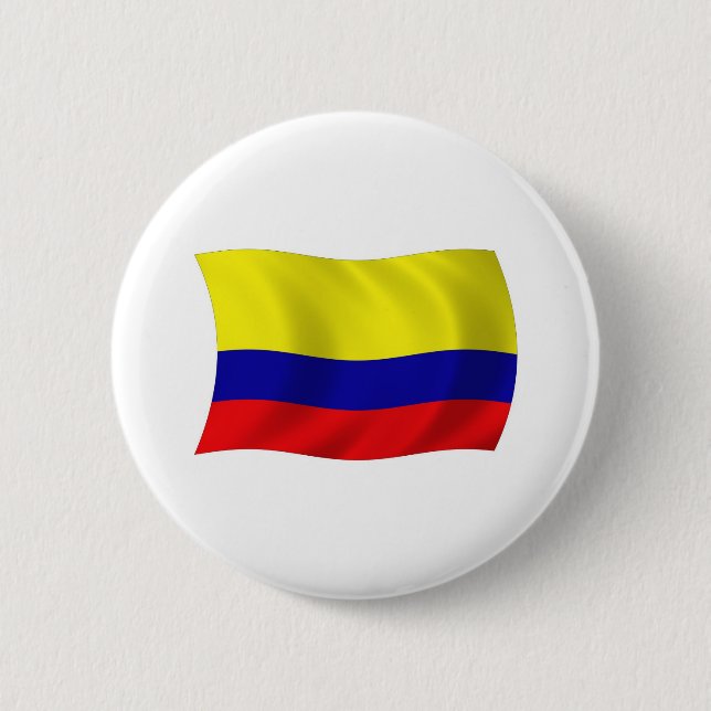 Colombia Flagga Button Knapp (Framsida)
