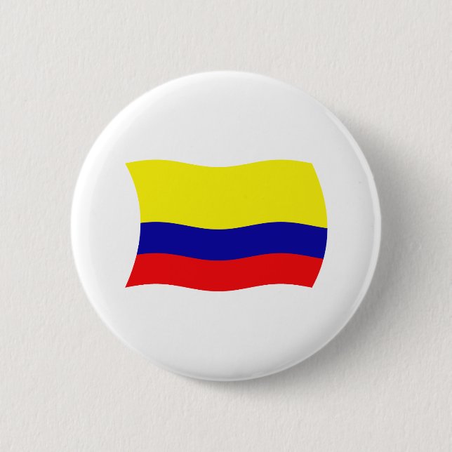 Colombia Flagga Button Knapp (Framsida)