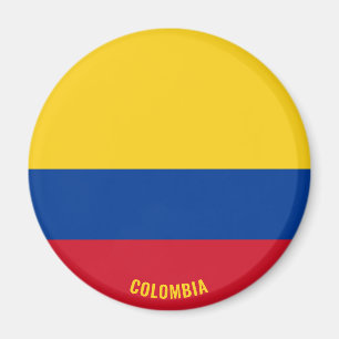 Colombia Flagga Charming Patriotic Magnet
