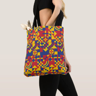 Colombia Flagga Colorful Mönster Tygkasse