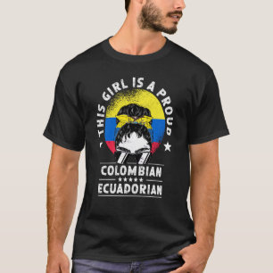 Colombia Flagga Ecuador Grown Women Girl Citizen P T Shirt