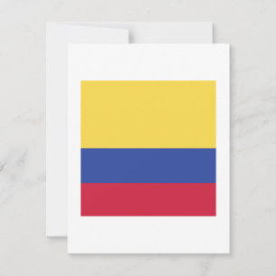 Colombia Flagga Emblem Spara Datumet