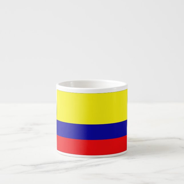Colombia flagga espressomugg (Framsidan)